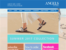 Tablet Screenshot of angelsshoes.com.au